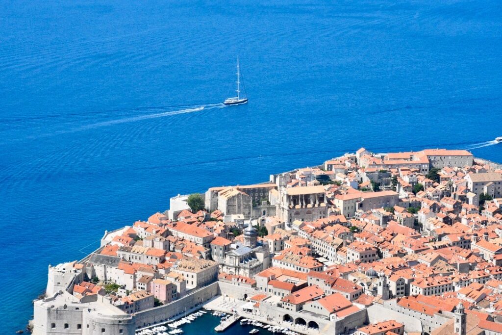 Dubrovnik and Adriatic Sea