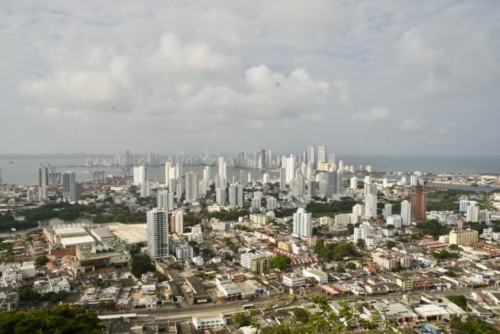 View of Cartagena Colombia from the fortress