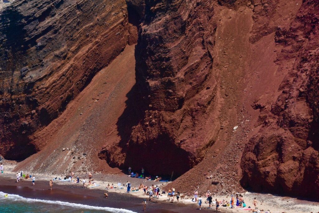 Santorini, Greece beaches.