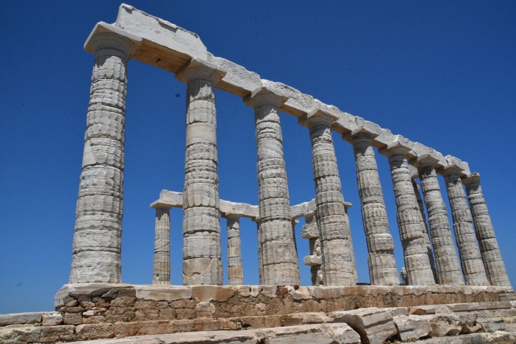 Temple of Poseidon greece vacation