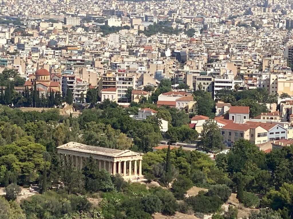 Greece vacation- view from the Acropolis