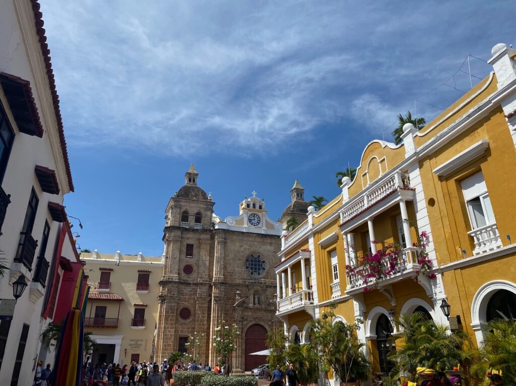 One day in Cartagena Colombia architecture