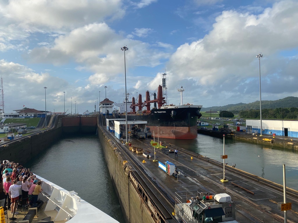 Panama Canal cruise ship second lock