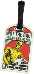 funny star wars luggage tags for travel