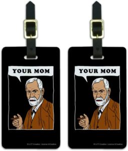 luggage tags funny freud. funny luggage tags