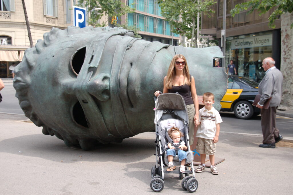 Las Ramblas art. Barcelona, Spain